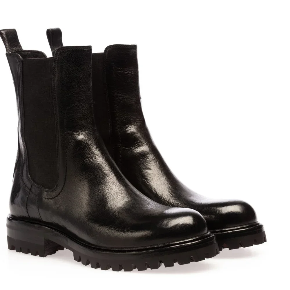 Ducanero Black Washed Chelsea Boot - Picture 3 of 6